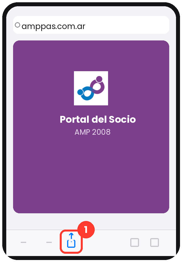 Paso 1: tocar Compartir